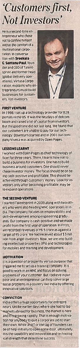 customers first, not investors