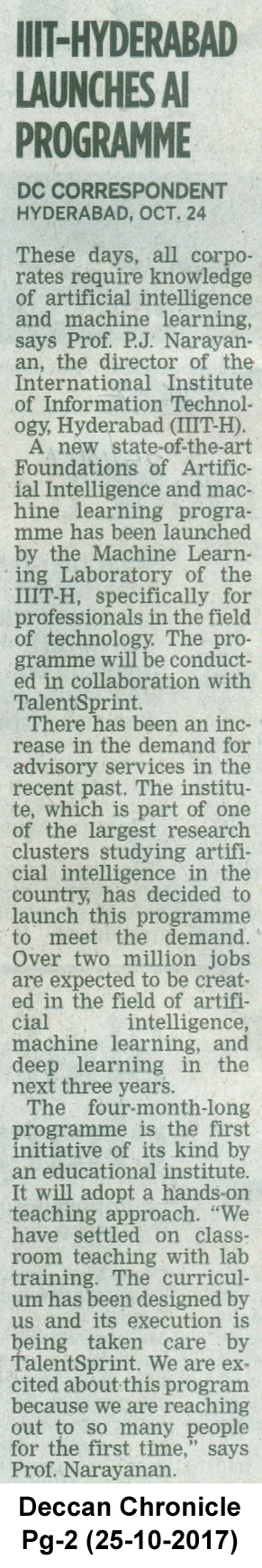 IIIT-Hyderabad launches AI programme