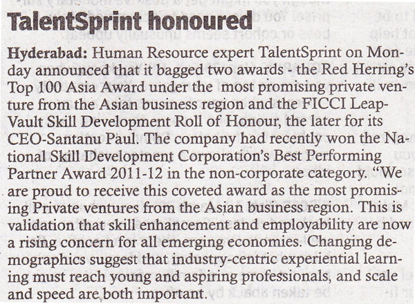 Cracking the SBI-PO Exam, training_talentsprint-honoured.jpg