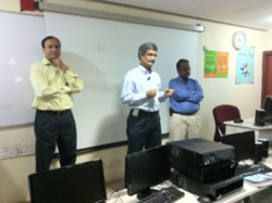 Laxmikanth addressing the students