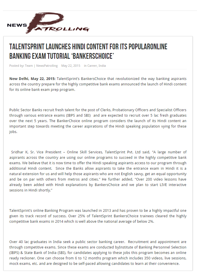 BankersChoice Press Coverage