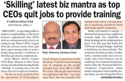 skilling latest biz mantra