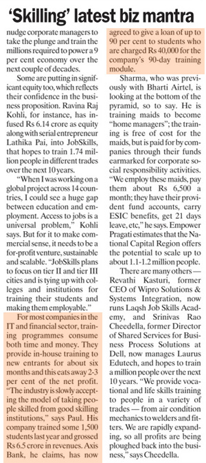 skilling latest biz mantra