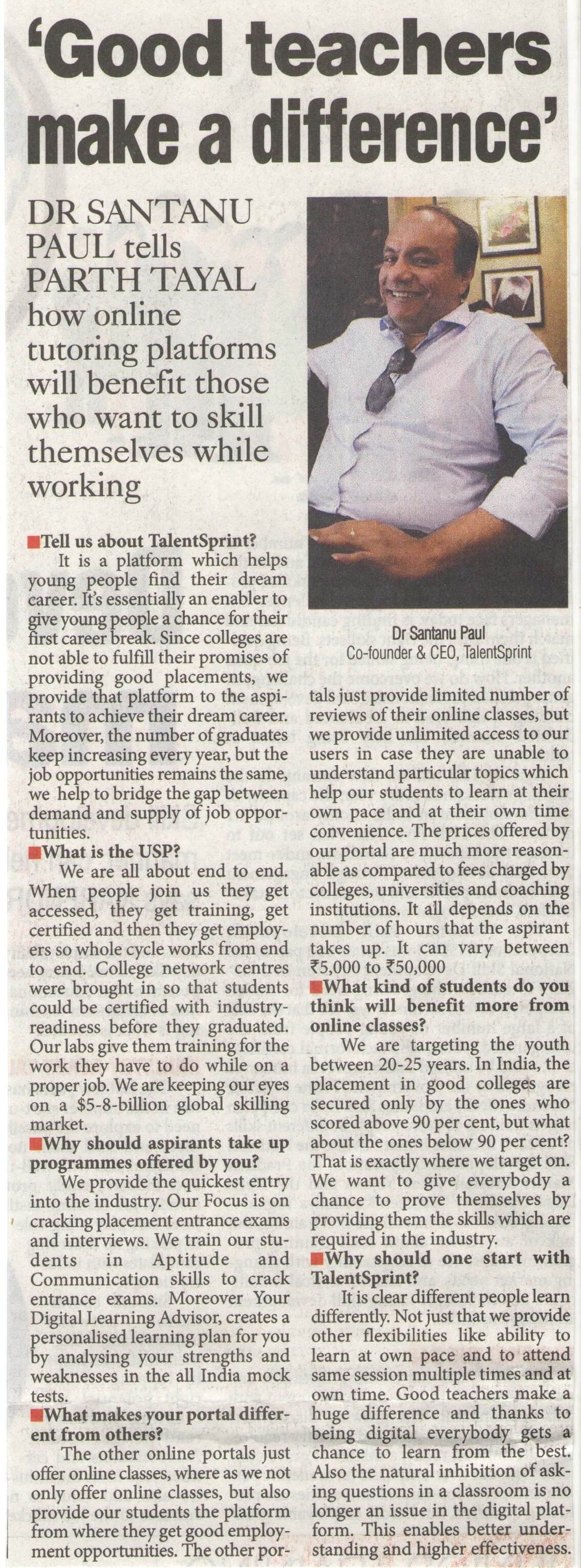 GOOD TEACHERS MAKE A DIFFERENCE